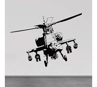 QIANGTOU Hélicoptère Stickers Muraux Avion Armée Pépinière Enfants Garçon Chambre Wall Sticker Art Maison Intérieur Armoire Plafond Peintures Murales Décor 71x54cm