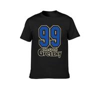QIANHANTANG 99 Greatest Gretzky Unisex 100% Cotton Short-Sleeve T-Shirts Black S