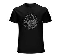 QIANHANTANG Architects Band All Our Gods Skull Unisex 100% Cotton Short-Sleeve T-Shirts Black L