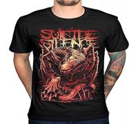 QIANHANTANG Asking Alexandria Horror Unisex 100% Cotton Short-Sleeve T-Shirts Black L