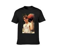 QIANHANTANG Basketball Diaries Leonardo Dicaprio Shirt 90'S Vintage Edition Unisex 100% Cotton Short-Sleeve T-Shirts Black L