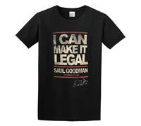 QIANHANTANG Better Call Saul Can Make It Legal Unisex 100% Cotton Short-Sleeve T-Shirts Black XXXL