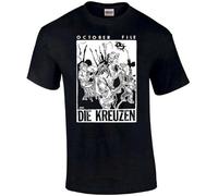 QIANHANTANG Die Kreuzen October File by Brian Walsby Unisex 100% Cotton Short-Sleeve T-Shirts Black XXXL