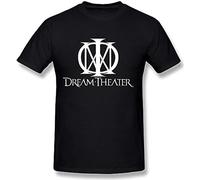 QIANHANTANG Dream Theater Logo Unisex 100% Cotton Short-Sleeve T-Shirts Black XL