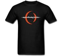 QIANHANTANG Grossbull A Perfect Circle Unisex 100% Cotton Short-Sleeve T-Shirts Black S