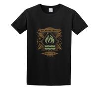 QIANHANTANG Hot Water Music Unisex 100% Cotton Short-Sleeve T-Shirts Black L
