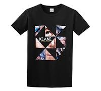 QIANHANTANG Keane The Lovers are Losing Unisex 100% Cotton Short-Sleeve T-Shirts Black L