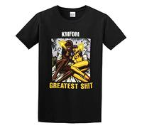 QIANHANTANG KMFDM Greatest Unisex 100% Cotton Short-Sleeve T-Shirts Black XXL