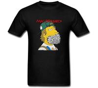 QIANHANTANG Mac Demarco Art Unisex 100% Cotton Short-Sleeve T-Shirts Black M