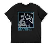QIANHANTANG Manifest TV Series It's All Connected Unisex 100% Cotton Short-Sleeve T-Shirts Black XL