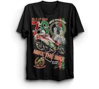 QIANHANTANG Mike Hailwood TT 40Th Anniversary Unisex 100% Cotton Short-Sleeve T-Shirts Black XXXL