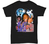 QIANHANTANG Playboi Carti Unisex 100% Cotton Short-Sleeve T-Shirts Black M