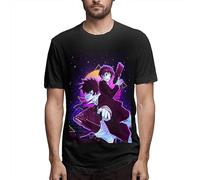 QIANHANTANG Psycho-Pass Unisex 100% Cotton Short-Sleeve T-Shirts Black XL