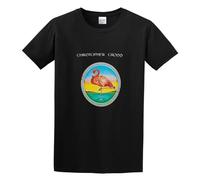 QIANHANTANG Reading Christopher Cross Unisex 100% Cotton Short-Sleeve T-Shirts Black XL