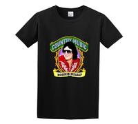 QIANHANTANG Ronnie Milsap Country Music Unisex 100% Cotton Short-Sleeve T-Shirts Black L