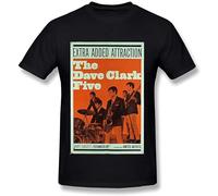 QIANHANTANG The Dave Clark Five Unisex 100% Cotton Short-Sleeve T-Shirts Black M