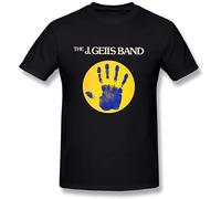 QIANHANTANG The J. Geils Band Sanctuary Unisex 100% Cotton Short-Sleeve T-Shirts Black XL