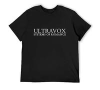 QIANHANTANG Ultravox Systems of Romance Unisex 100% Cotton Short-Sleeve T-Shirts Black XL