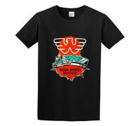 QIANHANTANG Waylon Jennings Live in Concert Unisex 100% Cotton Short-Sleeve T-Shirts Black XXL