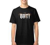 QIANHANTANG What We Do in The Shadows Bat 10 Unisex 100% Cotton Short-Sleeve T-Shirts Black XL