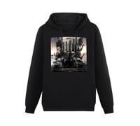 QIANJIAOMEN Maitre Gims Subliminal Men's Hoodies Pullover Hoody Black Unisex Sweatershirt S