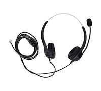 Qianjyvous Casque téléphonique binaural Filaire RJ9, avec Micro antibruit, pour Le Service Client du Center d'appels