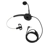 Qianjyvous H360 - Casque Mono à Un Seul côté de 2,5 VA, Casque téléphonique monophonique avec réglage du Volume, Micro à réduction de Bruit pour Prise de 2,5 mm, écouteurs légers pour Centre