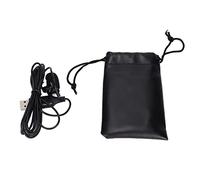 Qianjyvous Microphone de Poignet Filaire à Clip Portable, Mini Micro Cravate avec Interface USB, Microphone omnidirectionnel à réduction du Bruit pour Smartphones, caméras et PC