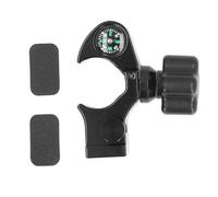Qianjyvous Support de Perche de 32 mm, Pince de Fixation pour Perche GPS en Alliage d’Aluminium avec Boussole, Support Universel pour collecteur de données Compatible avec des contrôleurs de