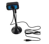 Qianjyvous Webcam Haute définition à Mise au Point Manuelle, Webcam USB pour Le Streaming, avec lumière de Remplissage LED et Microphone, Compatible PC et Ordinateur Portable, et fonctionnant
