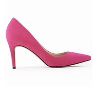 QIANKUN Chaussures à talons hauts sexy pour femmes à talons hauts tendance à bout pointu chaussures élégantes noires rouges travail mariage talons hauts grande taille rose 36