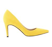 QIANKUN Chaussures à talons hauts sexy pour femmes à talons hauts tendance à bout pointu chaussures élégantes noires rouges travail mariage talons hauts grande taille jaune,42