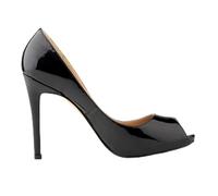 QIANKUN Chaussures de mariage à plateforme d'été sexy pour femmes à bout ouvert Sandales à talons hauts à bout ouvert - Noir, 7,5