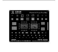 Qianli Mega-Idea Acier Noir Bga Reballing Stbbles Pour Iphone 14 13 12 11 Pro Max Mini X Poly 8 7 6 Cpu Ic Puce 18/Plantation Net - Type 14series Cpu Ic 2in1