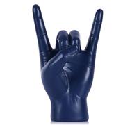 QIANLING Statue geste en résine bleue de 19,6 cm - Sculpture de table décorative pour bibliothèque, bureau et cheminée à la maison ou au bureau, figurine symbolique moderne