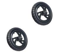 Qianly 1 Paire Roues de Remplacement, Roues Non Gonflables 11'', Design Silencieux et Installation Facile, Compatibles avec la Plupart des Vélos d'Équilibre Enfant, Roue Triangulaire
