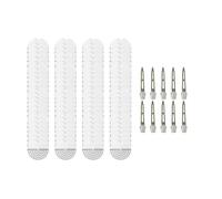 Qianly 100 Pièces Bouclier Protecteur pour Extension de Cheveux Gabarit Rond Isolant Fusion PVC Séparateur pour Salon Coiffure Parfait pour Styliste Maison