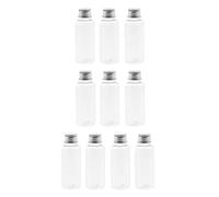 Qianly 100x Bouchon à Vis En Plastique Crème pour Les Mains Nettoyant pour Le Visage Tubes à Presser Bouteilles de 5 Ml, Clair, 50 ml