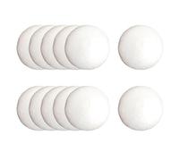 Qianly 12 Pièces Boules En Mousse Balles de Bricolage Décorations D'Arbre de Noël Sphères à Peindre avec Surface Lisse Adapté pour Les Ateliers D'Art et Les, Diamètre 10 cm
