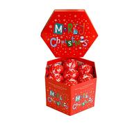 Qianly 14 Pièces Boules de Noël Décorations Suspendues Petits Pendentifs Résistants pour Créativité Manuelle Convient à Réception Maison Jardin Noël, Élan Rouge et Blanc