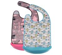 Qianly 2 Grands Bavoirs Imperméables pour Adultes et Seniors