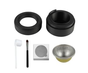 Qianly 2 Pièces Capsule Café Réutilisable Rechargeable Capsule Réutilisable Robuste pour Maison, Bureau