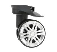 Qianly 2 Pièces Roues de Remplacement pour Bagage Roulettes Doubles Silencieuses Accessoires Valise Pivotantes Universelles Construction Solide Convient