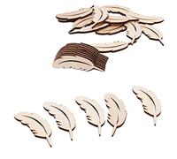 Qianly 25 Pièces de Formes Décoratives En Bois Brut pour L'art