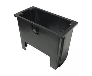 Qianly 2x Douille de Tuyau Carrée Douille Inter-tuyau 100x50 à 80x40mm Manchon de Diamètre Variable Portable pour L'exercice Home Fitness Supplies Props