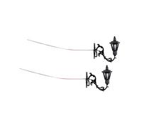 Qianly 2x Lampadaires Vintage, Appliques Murales, Modèles de Meubles pour Maison de Poupée, Accessoires de Jeu pour Micro-, Table de Sable de Construc, style c