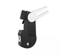Qianly 2X Outil de Réparation de Golf avec Brosse et Clip, Fourche de Pas Multifonction avec Compteur