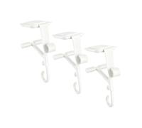 Qianly 3 Pièces Suspension Cheminée Noël Crochet Guirlande Support Métal Alliage Réglable Fixation Ferme Adapté pour Décor Fête Maison Buffet Cheminée Escali, 3 PiÈces