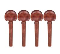Qianly 4 Pièces Chevilles Violoncelle 4 Chevilles Remplacement Réglage Bois Rose Installation Traditionnelle Trou de Corde Prépercé Tenue Stable Adaptées aux Débutants Formation Concert