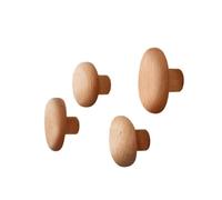 Qianly 4 Pièces Patère En Bois Modernes, style to 1